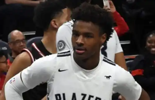 Bronny James confronts pressures during 1st NBA season