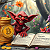 Post: In a glade where moonlight weaves its silver thread,  A crimson imp with horns like twisted night,...